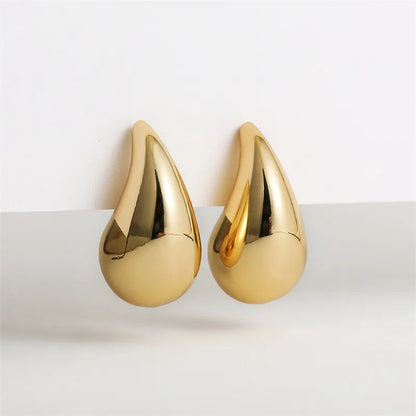 Gold -colored drops earrings 1