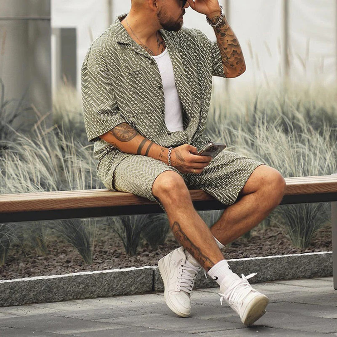 Liam - Airy Two-Part Summer Set with Soft Cotton Blend and Relaxed Fit-2