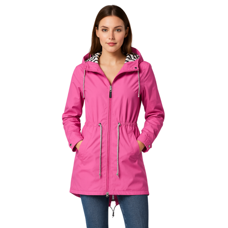 Women's Waterproof Trench Coat with Hood