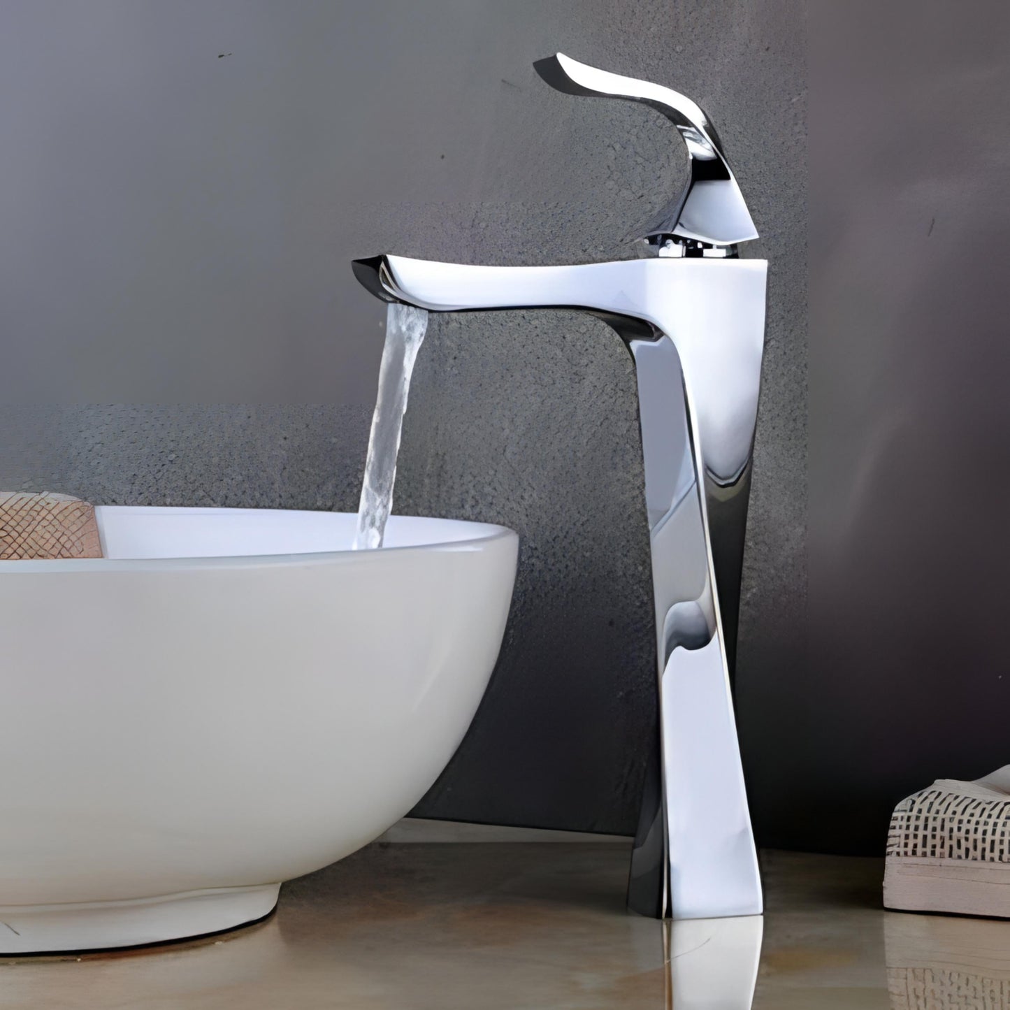 Variant image for TwistLuxe - Modern Bathroom Faucet with Unique Twisted Design and Single Lever Control-2
