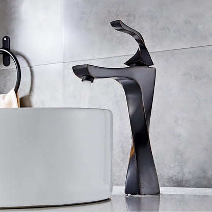 Variant image for TwistLuxe - Modern Bathroom Faucet with Unique Twisted Design and Single Lever Control-1
