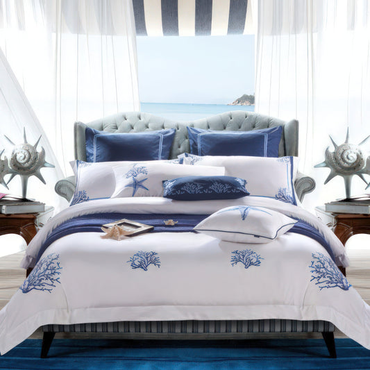 Variant image for 600 Thread Count Egyptian Cotton Bedding Set with Duvet Covers & Pillowcases-1