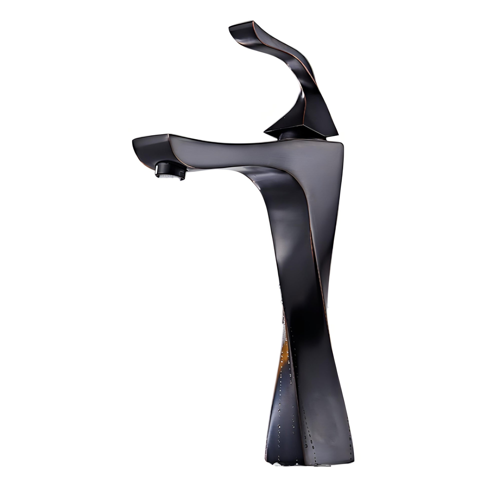 TwistLuxe - Modern Bathroom Faucet with Unique Twisted Design and Single Lever Control-3