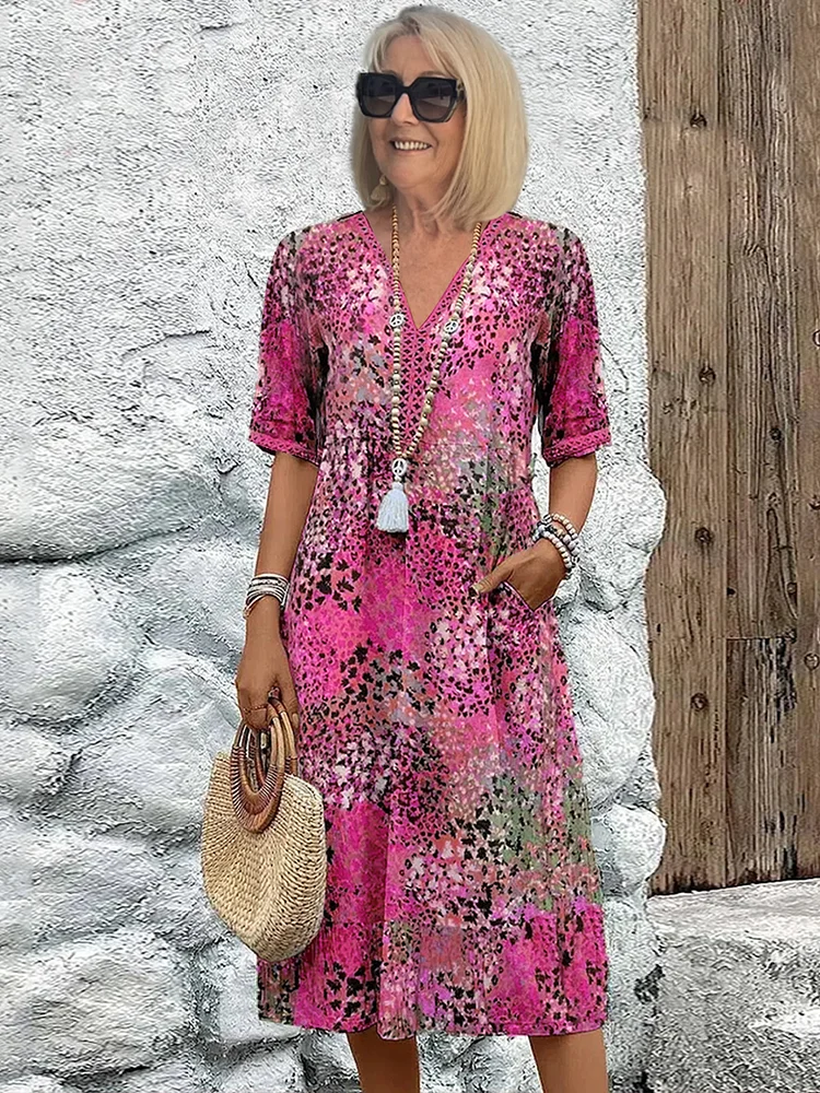 Harper | Midi Dress – Cotton, Floral, Elegant Women's Fashion 10