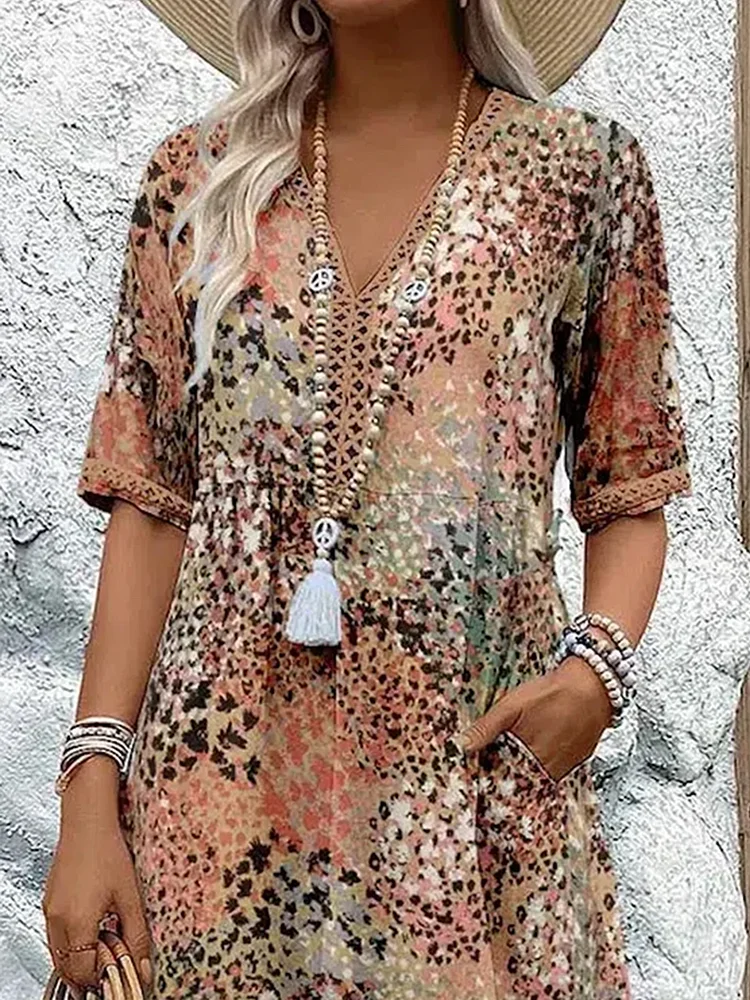 Harper | Midi Dress – Cotton, Floral, Elegant Women's Fashion 6
