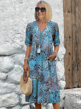 Harper | Midi Dress – Cotton, Floral, Elegant Women's Fashion 8