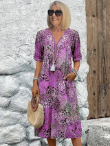 Harper | Midi Dress – Cotton, Floral, Elegant Women's Fashion 9