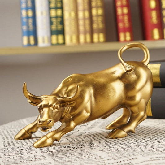 BullVanguard - Elegant Resin Bull Statue Symbolizing Strength & Success-2