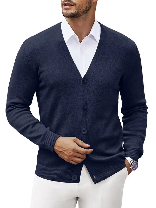 Henry – Men’s Button-Up Cardigan Sweater