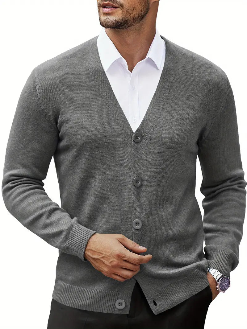 Henry – Men’s Button-Up Cardigan Sweater