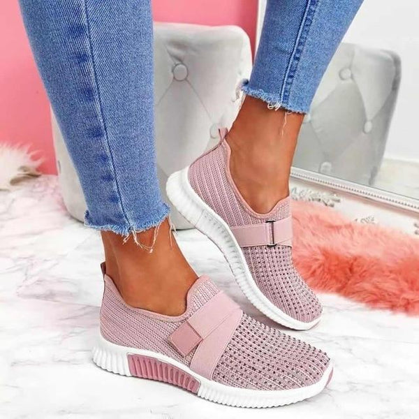 Elara – Casual Velcro Women's Slip-On Sneakers