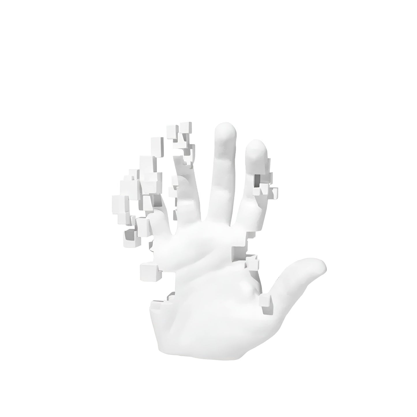 MosaicArt – Abstract Resin Hand Sculpture with Artistic Mosaic Design