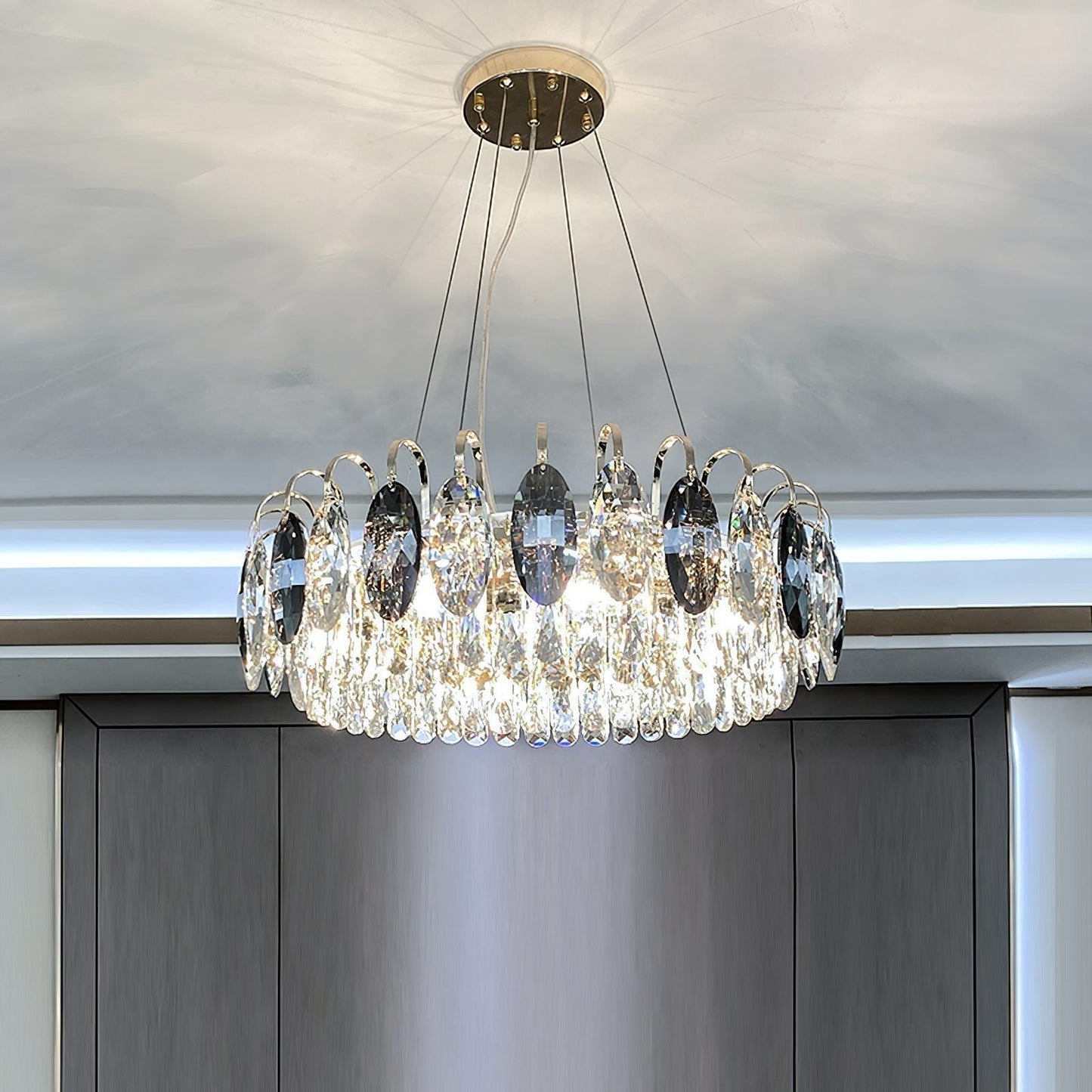 CrystalGlow - Modern K9 Crystal Chandelier