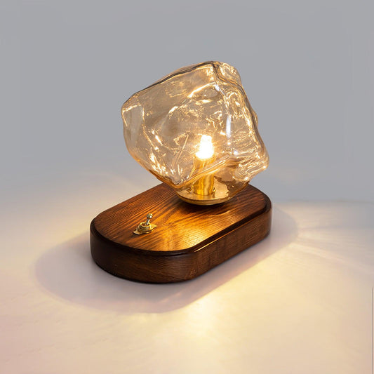 LumaStone - Modern Ice Stone Glass Table Lamp