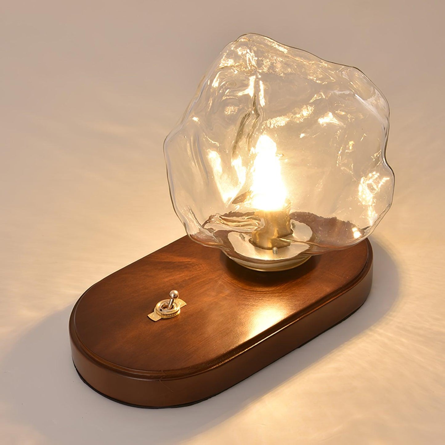 LumaStone - Modern Ice Stone Glass Table Lamp