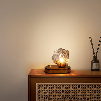 LumaStone - Modern Ice Stone Glass Table Lamp