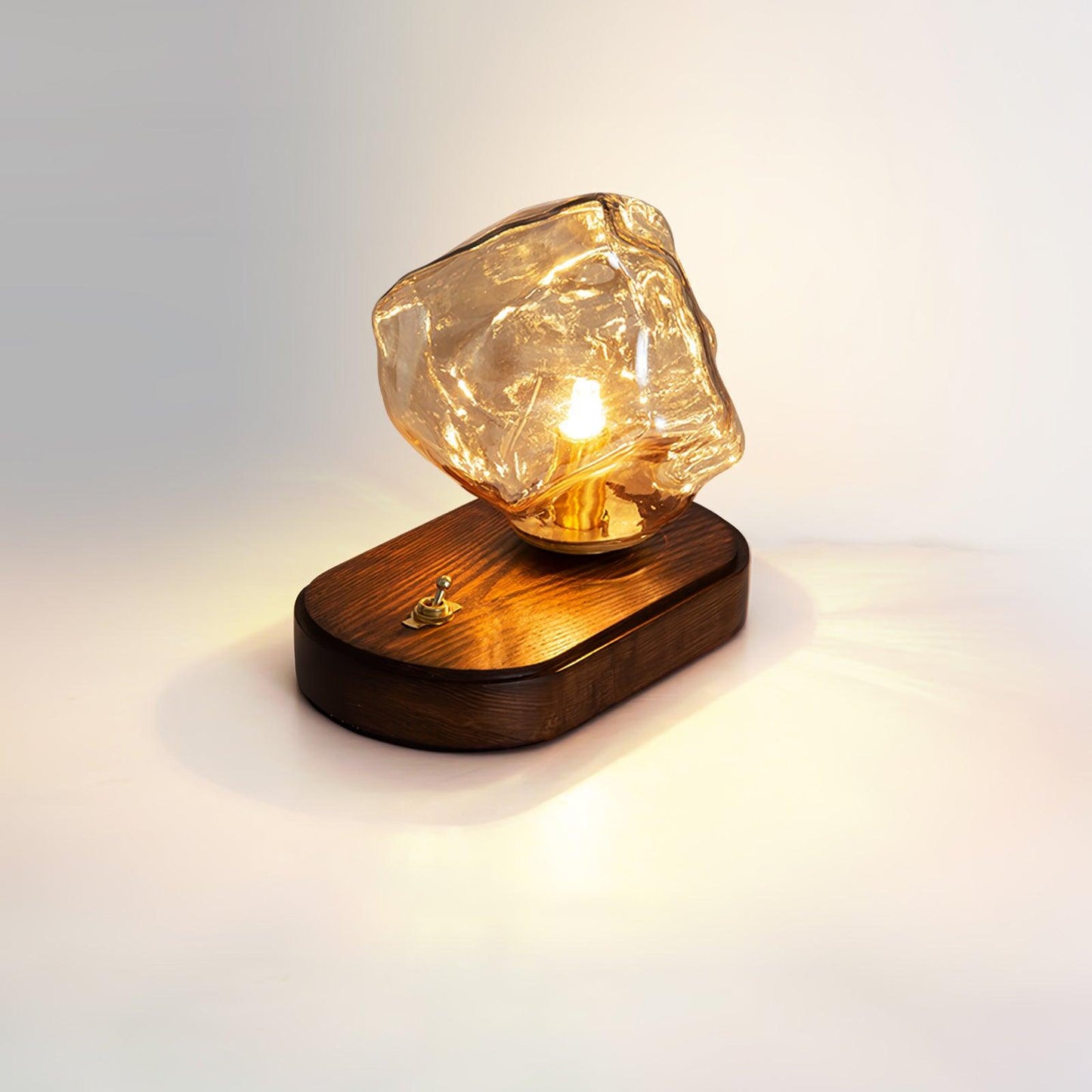 LumaStone - Modern Ice Stone Glass Table Lamp