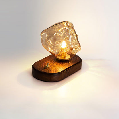 LumaStone - Modern Ice Stone Glass Table Lamp