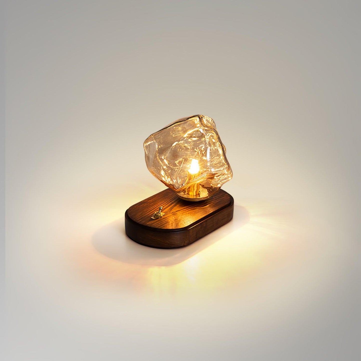 LumaStone - Modern Ice Stone Glass Table Lamp