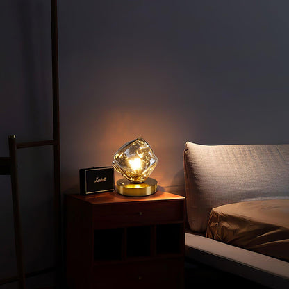 LumaStone - Modern Ice Stone Glass Table Lamp