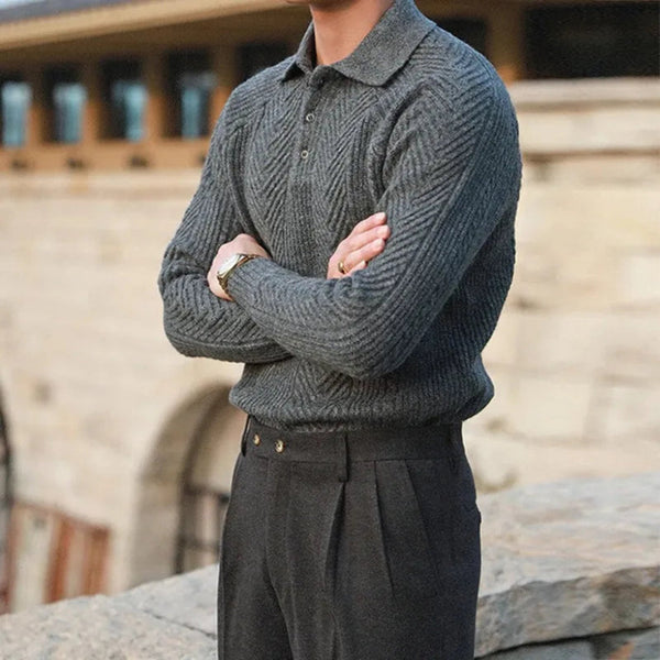 Lennox – Chevron Men's Knit Sweater