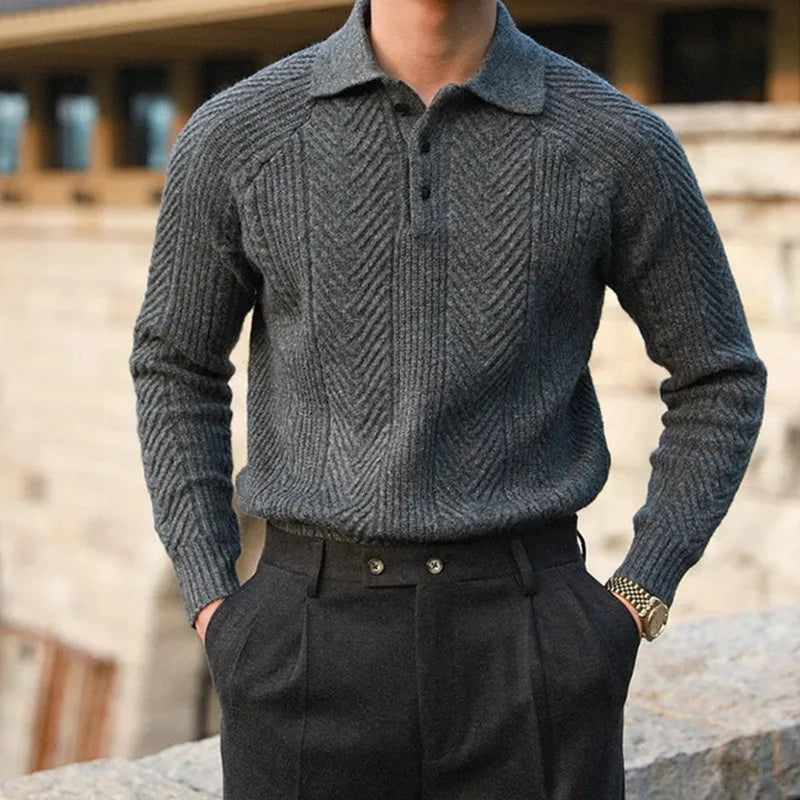 Lennox – Chevron Men's Knit Sweater