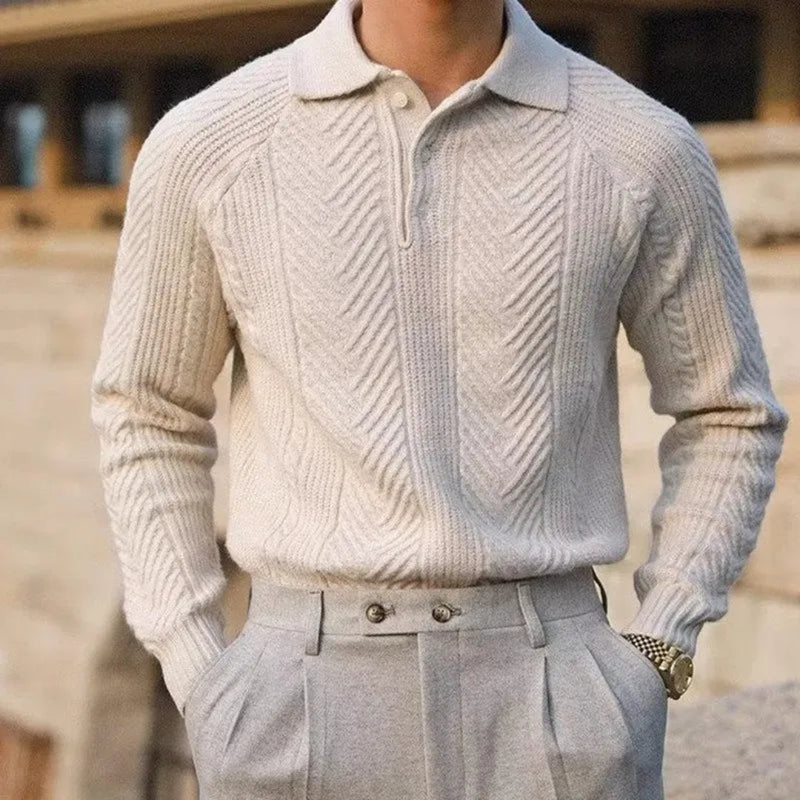 Lennox – Chevron Men's Knit Sweater