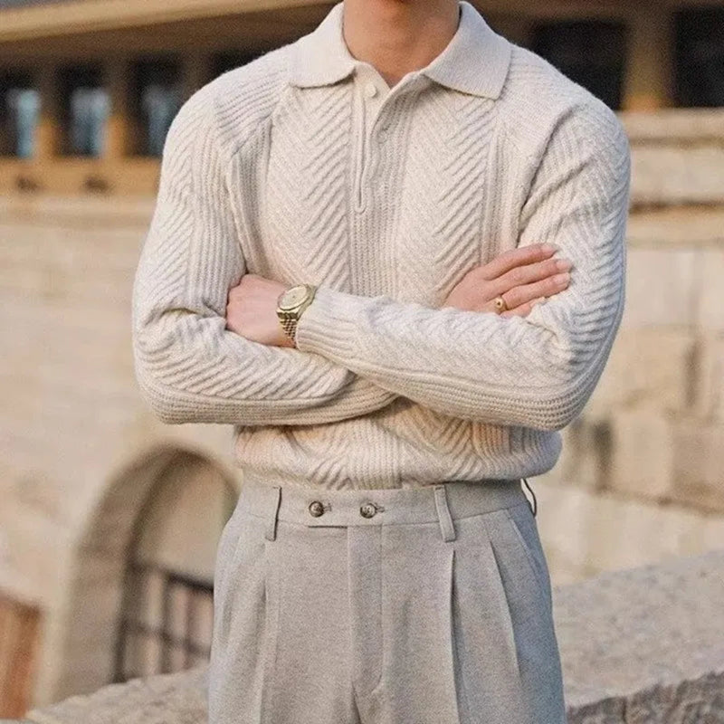 Lennox – Chevron Men's Knit Sweater