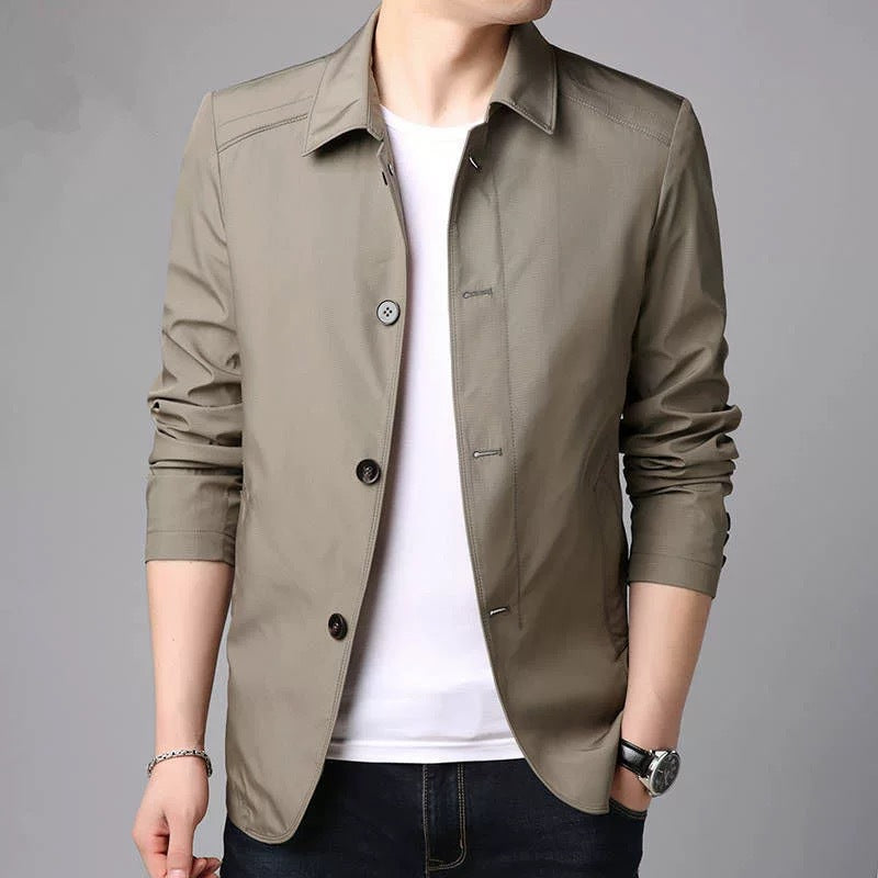 Raven – Men's Lightweight Jacket with Modern Collar