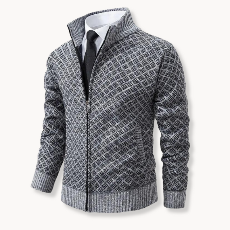 Luca – Men’s Jacquard Knit Turtleneck Sweater