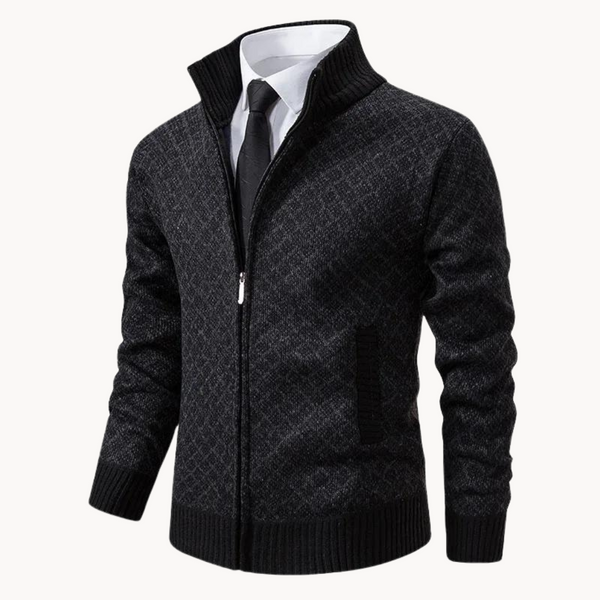 Luca – Men’s Jacquard Knit Turtleneck Sweater