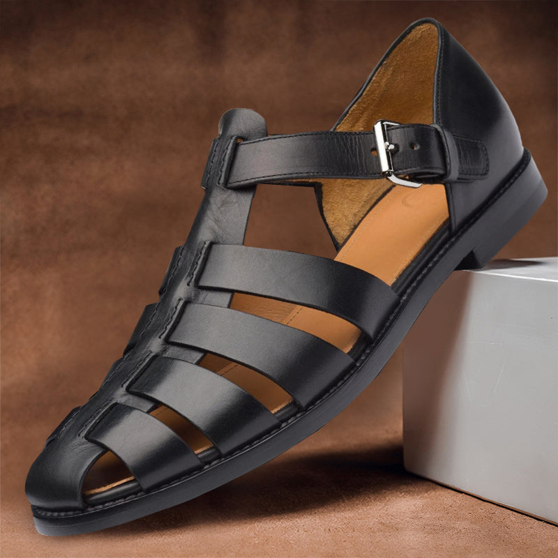 Variant image for Modern Men's Leather Sandals - Stylish & Comfortable for Everyday Wear-53