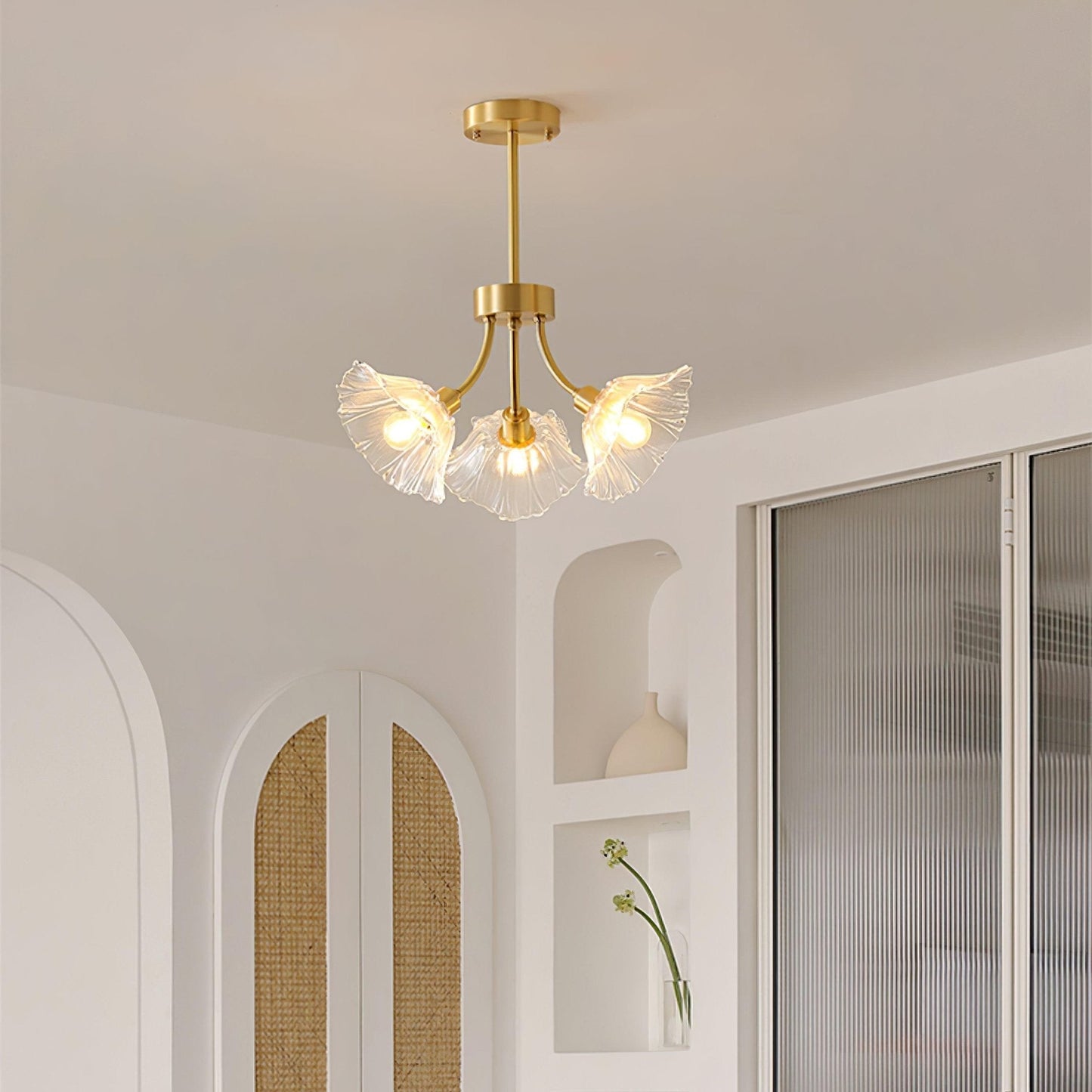 Lumiéra - Kalin Floral Glass Chandelier