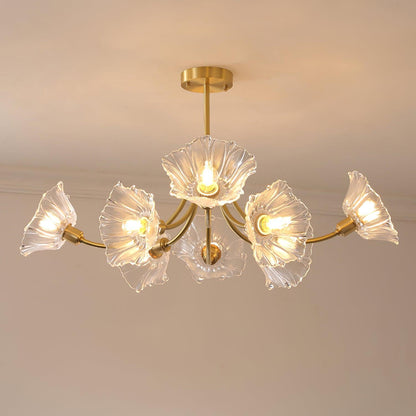 Lumiéra - Kalin Floral Glass Chandelier