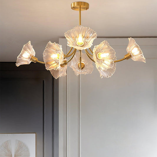 Lumiéra - Kalin Floral Glass Chandelier