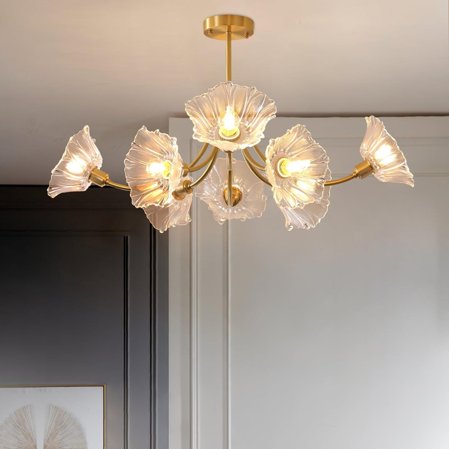 Lumiéra - Kalin Floral Glass Chandelier
