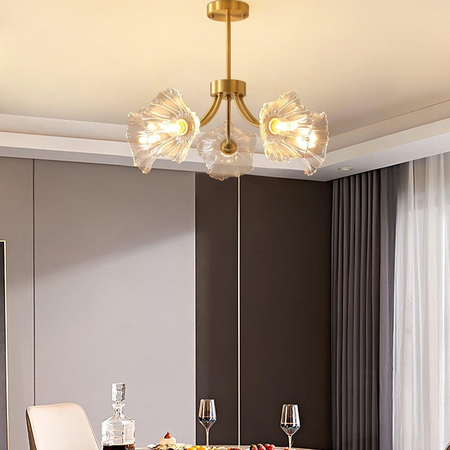 Lumiéra - Kalin Floral Glass Chandelier