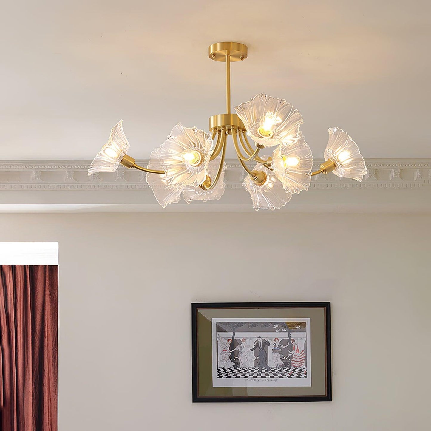 Lumiéra - Kalin Floral Glass Chandelier