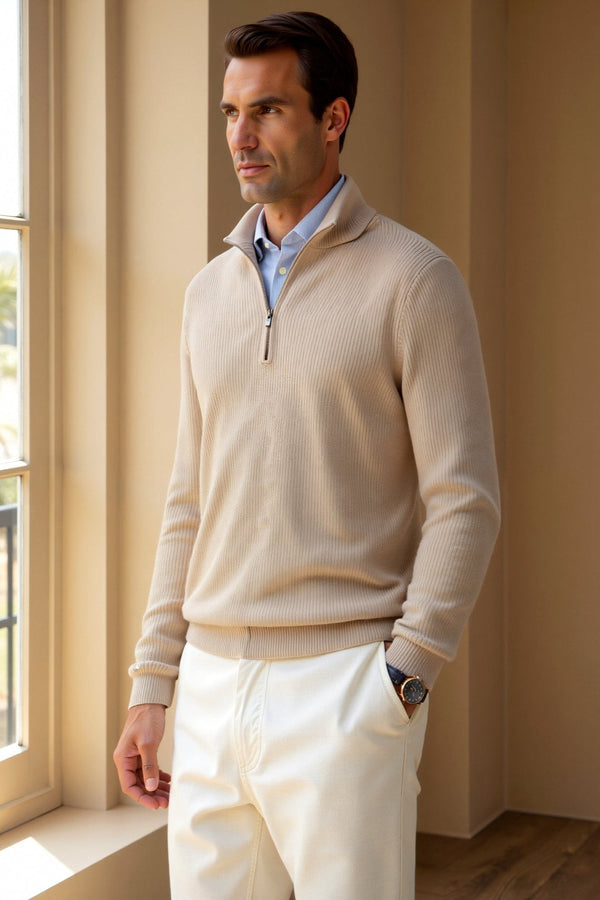 Arden - Men’s Wool Half-Zip Sweater