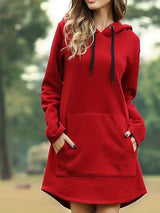 Laura | Casual long-sleeved hoodie dress 0