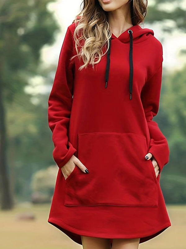 Laura | Casual long-sleeved hoodie dress 0