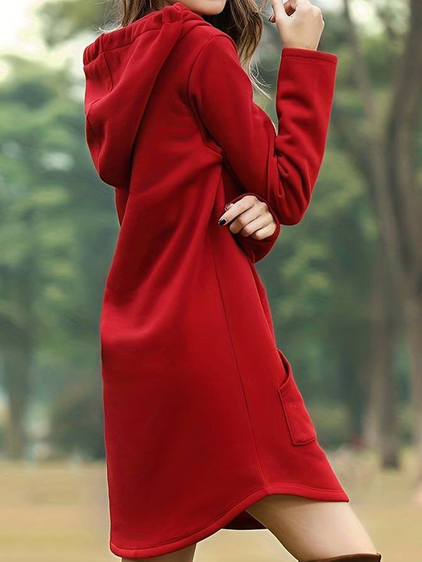 Laura | Casual long-sleeved hoodie dress 1