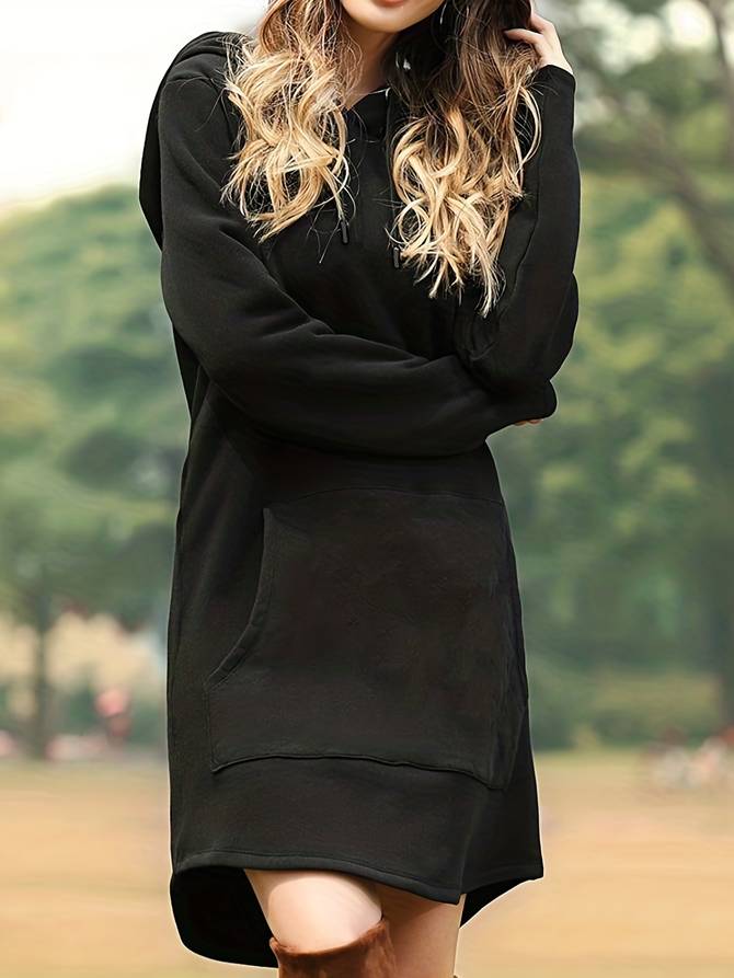 Laura | Casual long-sleeved hoodie dress 2