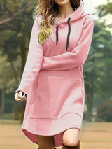 Laura | Casual long-sleeved hoodie dress 6
