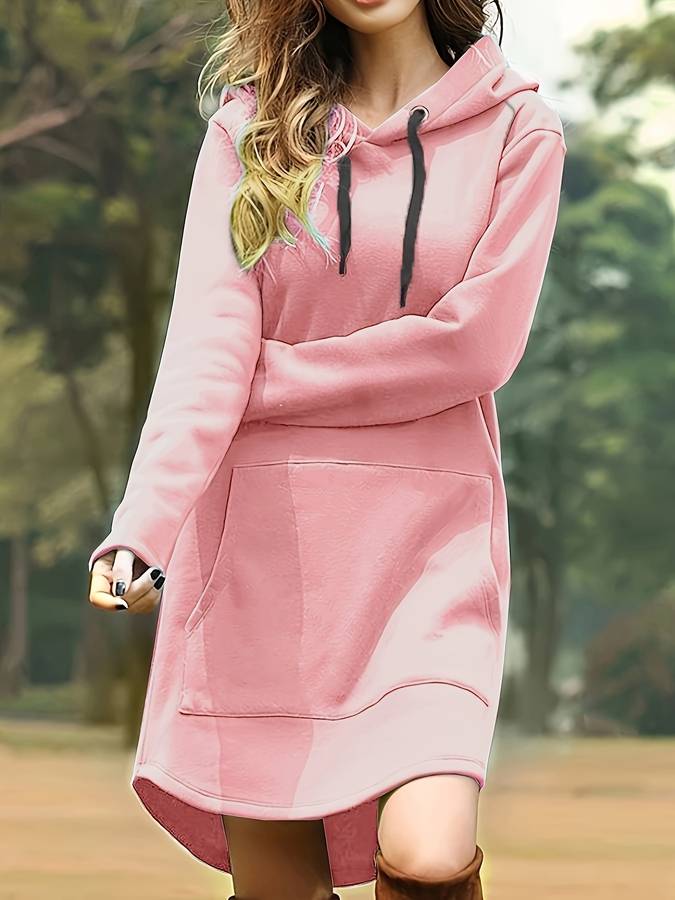 Laura | Casual long-sleeved hoodie dress 6
