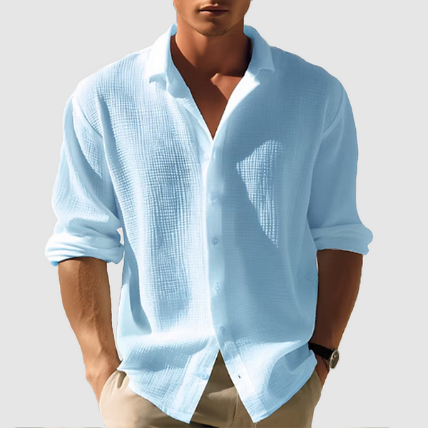 Luca | Men's long-sleeved shirt made of high-quality cotton 0