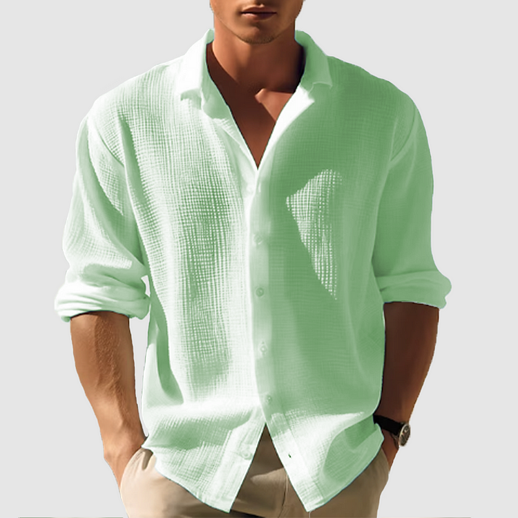Luca | Men's long-sleeved shirt made of high-quality cotton 2