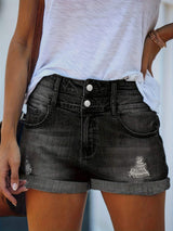 Nova – High Waist Women's Denim Shorts