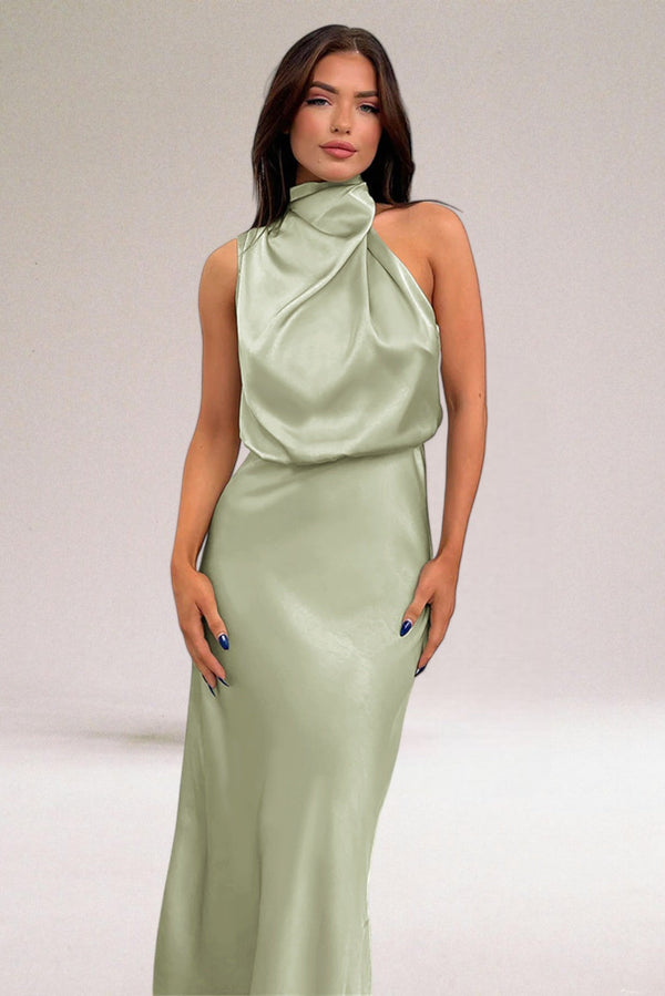 Maria | Glamorous satin dress 0