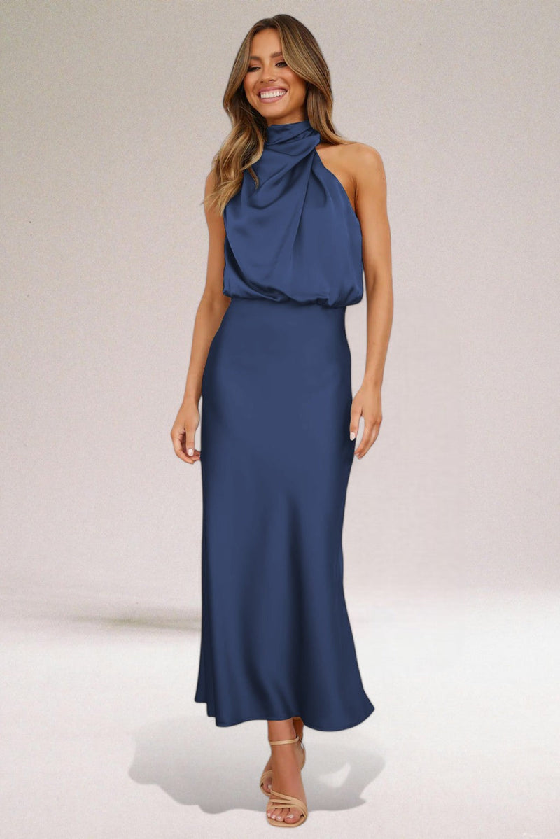 Maria | Glamorous satin dress 3